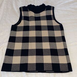 Checkered Sweater Vest